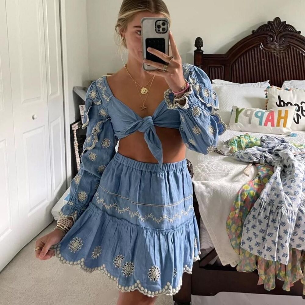Loveshackfancy Women's Blue Set